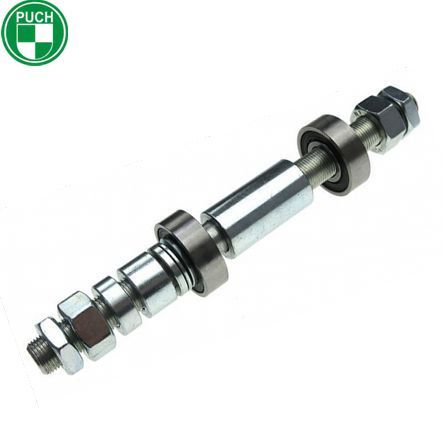 Achse zu Rad vorne  21 Leleu mit Industrie Lager Muttern Distanzscheiben